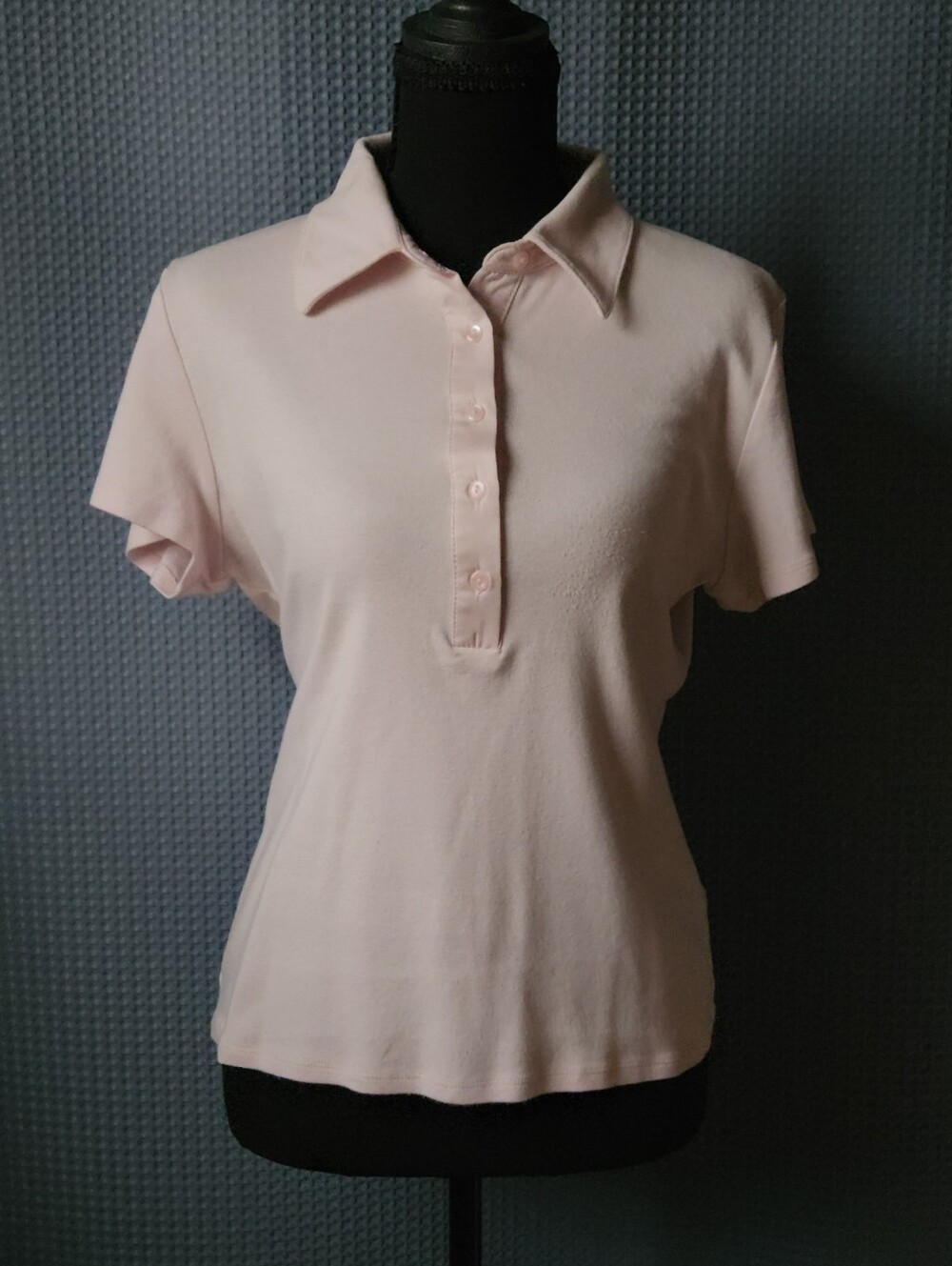 Josephine Chaus Pink Short Sleeve Polo Shirt